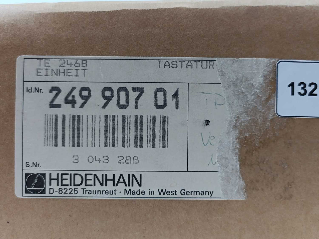 HEIDENHAIN 24990701 TE 246 B, Machine Keyboard Control Device 249907-01