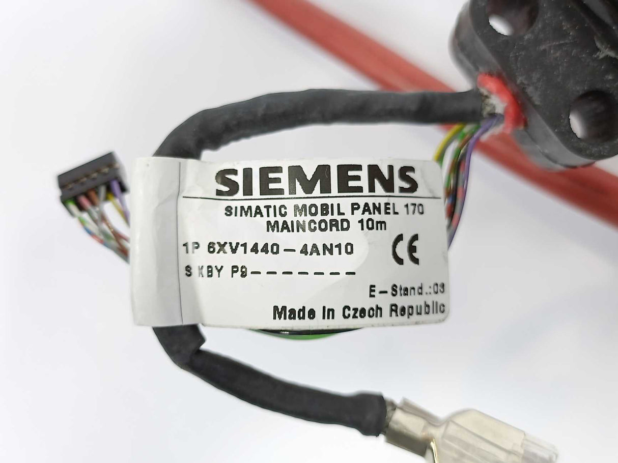 Siemens 6XV1440-4AN10 Connection Cable DP for Mobile Panels (MPI/PROFIBUS), 10m