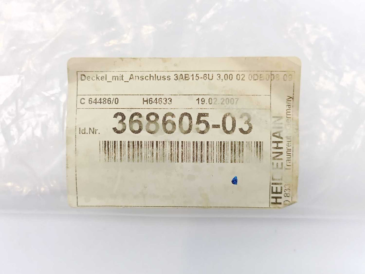 HEIDENHAIN 368605-03 3AB15-6U 3,00 02 0DB008 09 Adapter Cable
