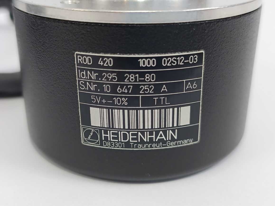HEIDENHAIN 295281-80 ROD 420 1000 02S12-03 R 1.00 02 01H 03B Rotary Encoder