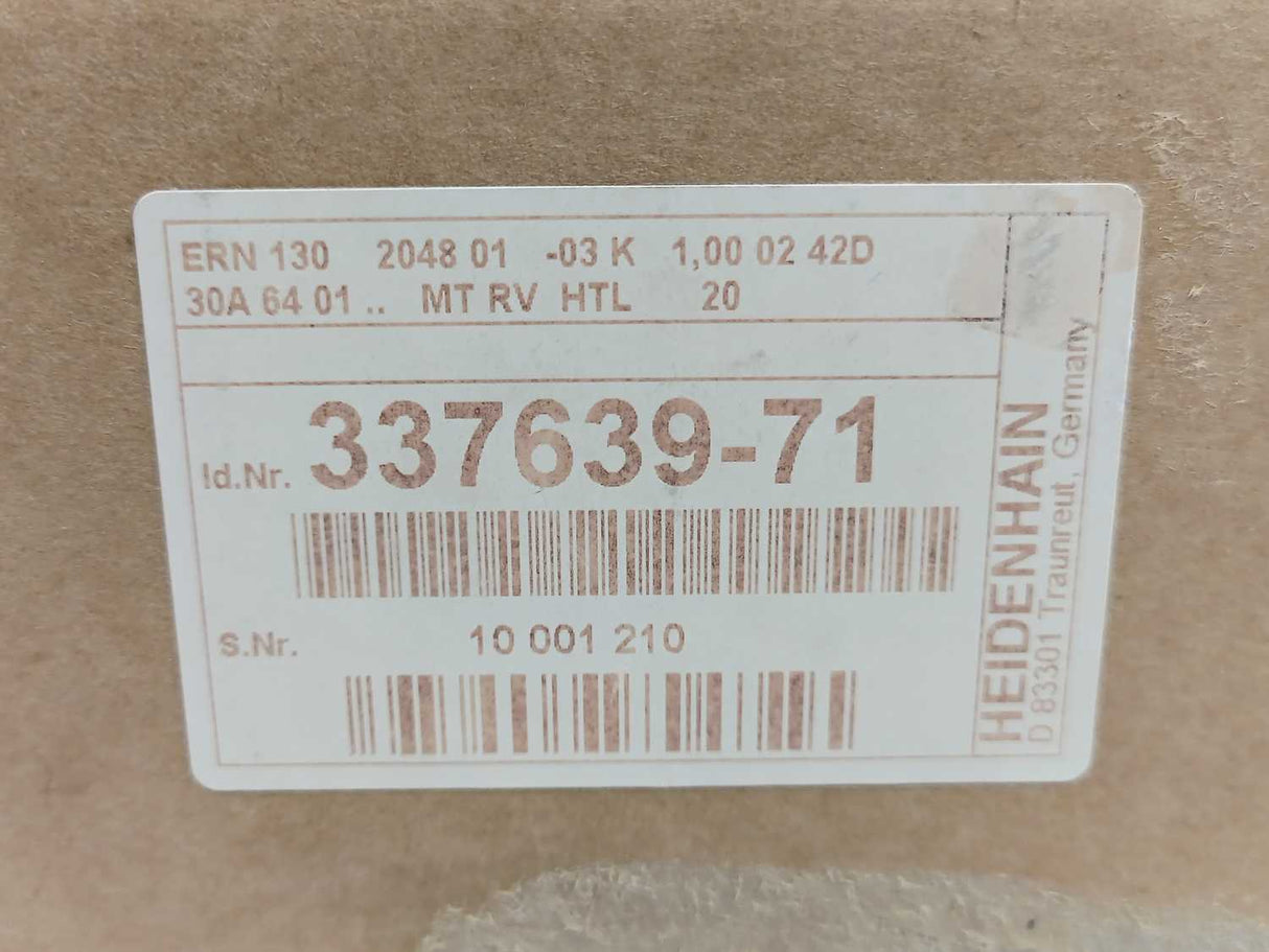 HEIDENHAIN 337639-71 ERN 130 2048 01 -03 K 1.00 02 42D30A 64 01 Rotary Encoder