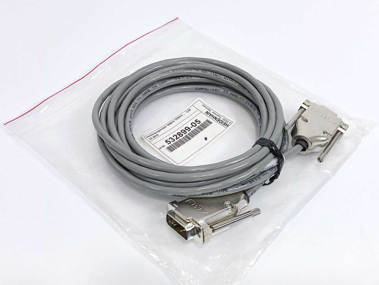 HEIDENHAIN 532899-05 VBK 04 3U 5.00 4ES015 4ES015-.. GY .. 01 3 Encoder Cable
