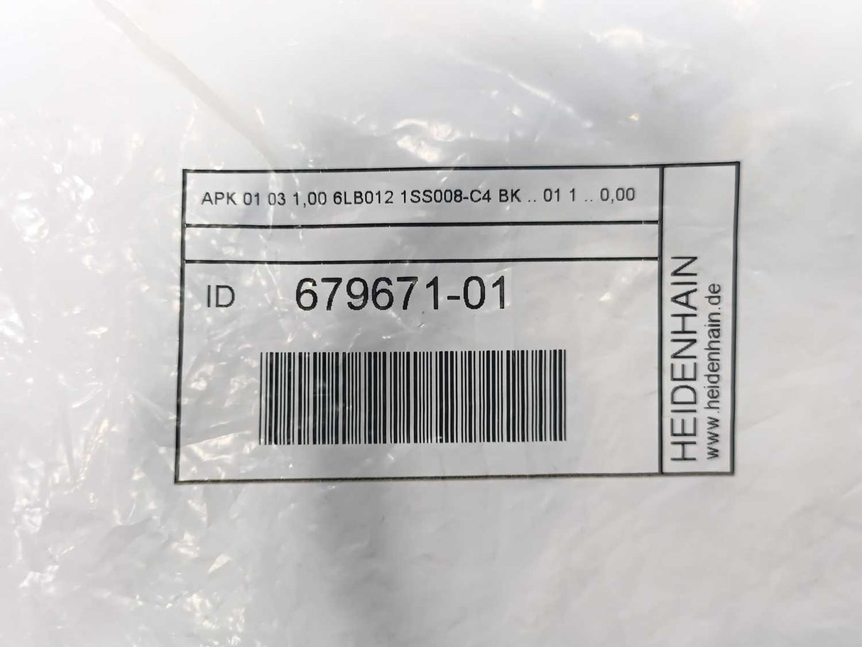 HEIDENHAIN 679671-01 APK 01 03 1.00 6LB012 1SS008-C4 BK .. 01 1 Adapter Cable