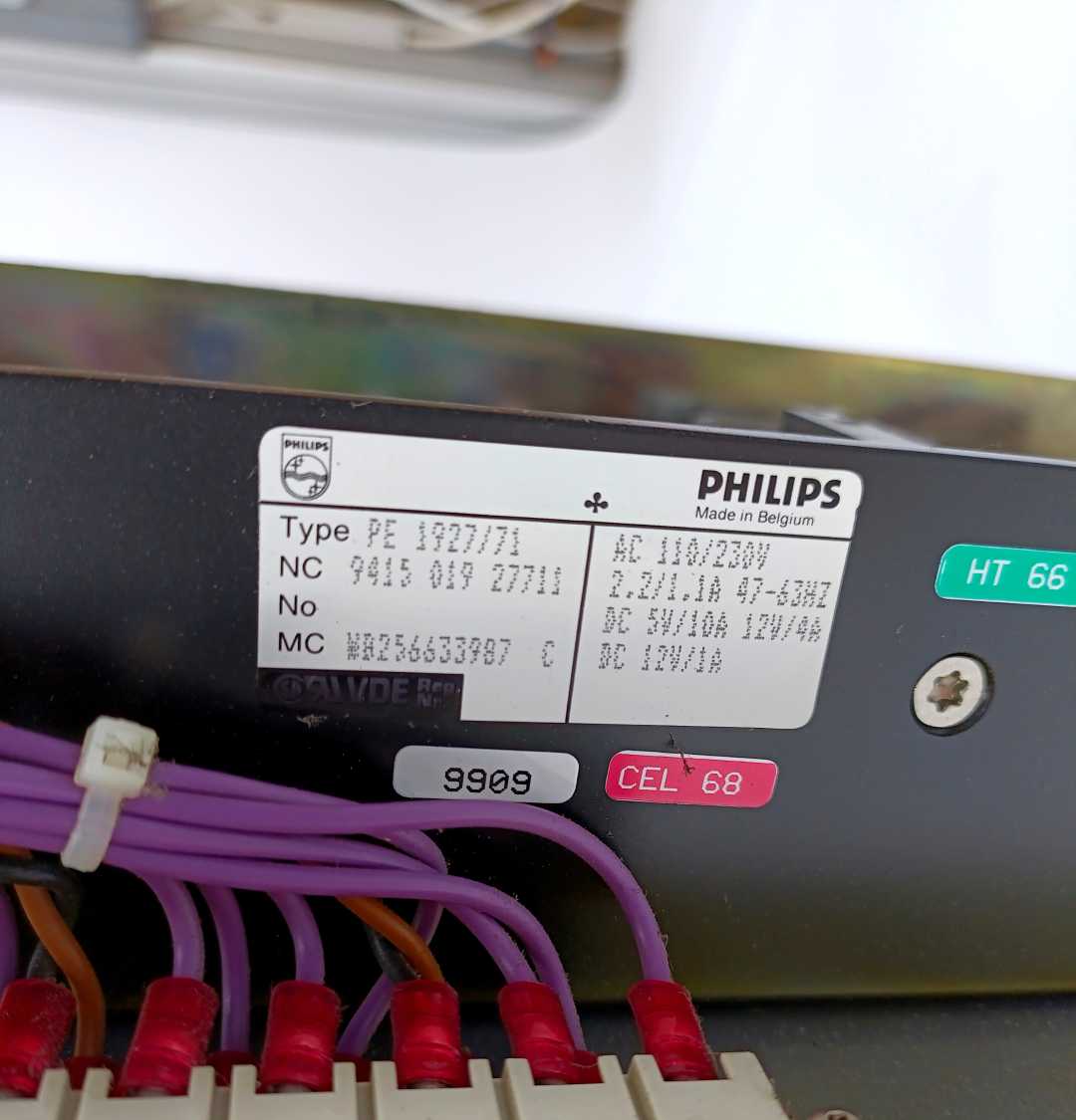 Philips PE1927-71 Power Supply, AC 110/230V, 2.2/1.1A, 47-63Hz