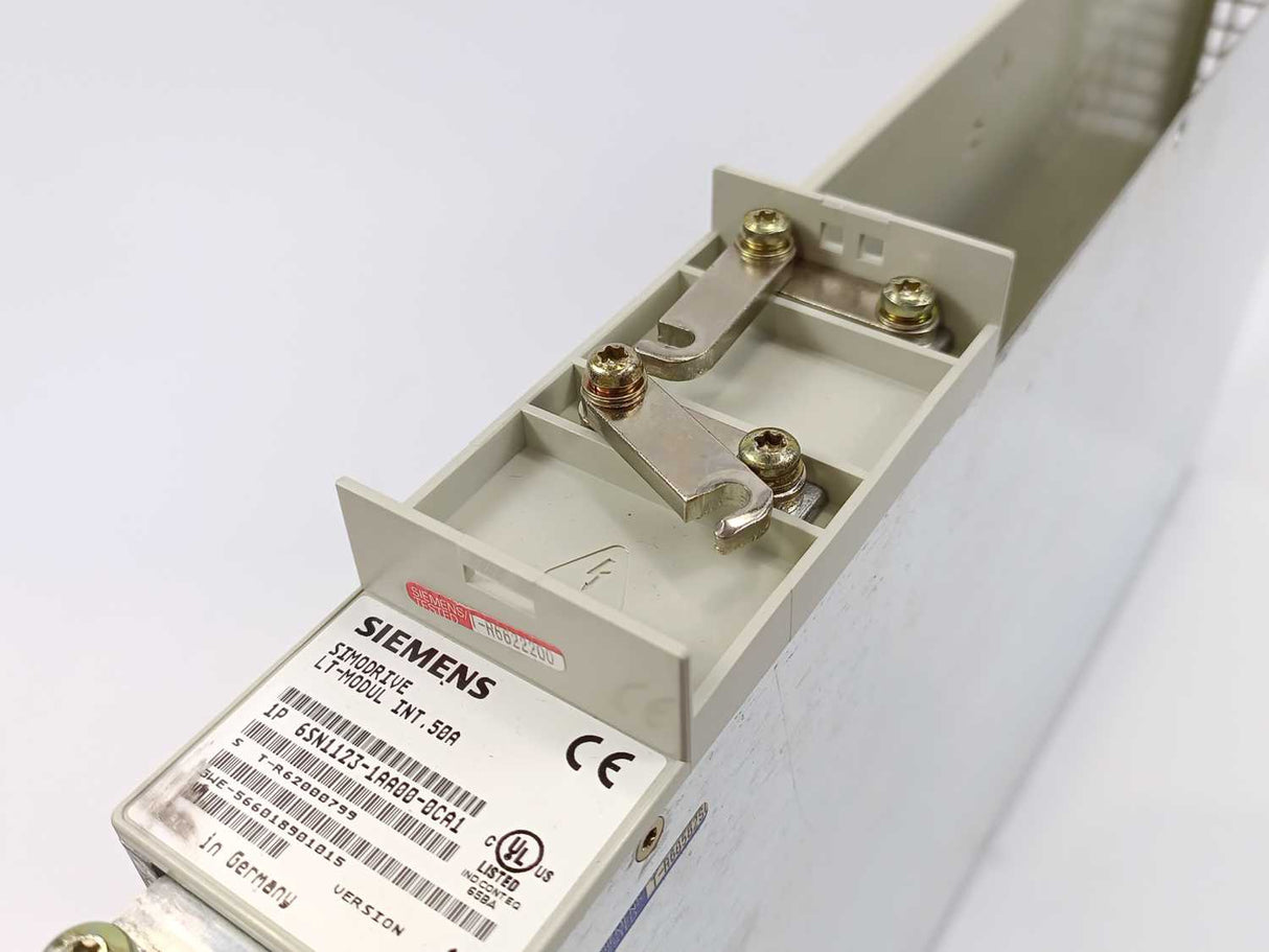 Siemens 6SN1123-1AA00-0CA1 SIMODRIVE 611 POWER MODULE, 1 AXIS, 50 A