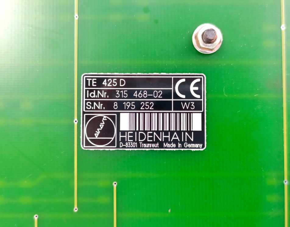 HEIDENHAIN 315468-02 TE 425 D, Machine Keyboard Control Device