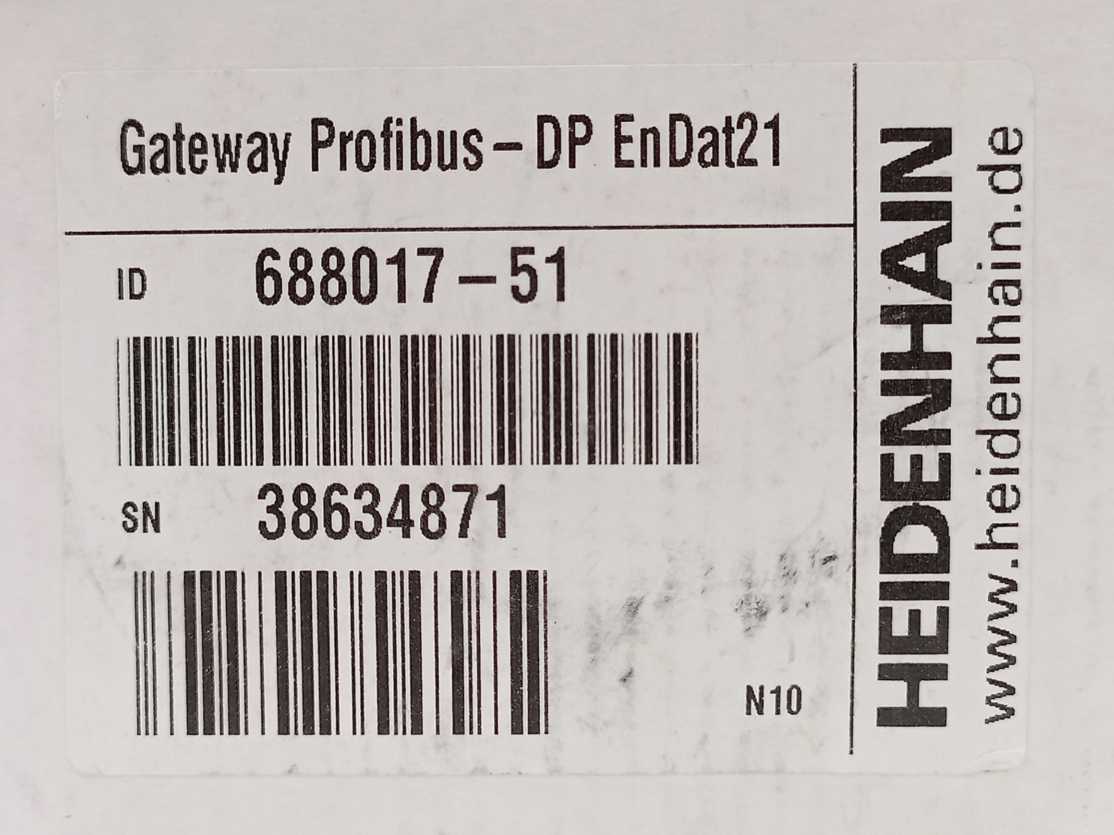 HEIDENHAIN 688017-51 GATEWAY PROFIBUS-DP En Dat21 Adapter/converter