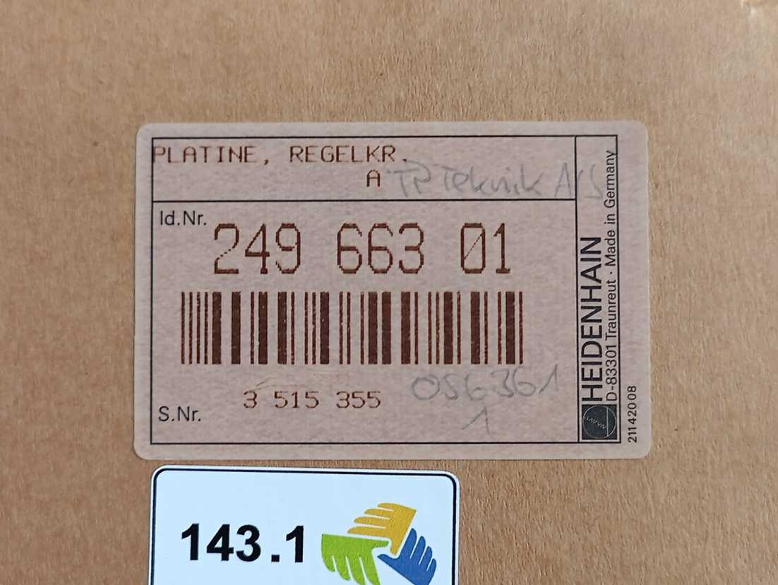 HEIDENHAIN 249 663-01 K12 REGELKREIS