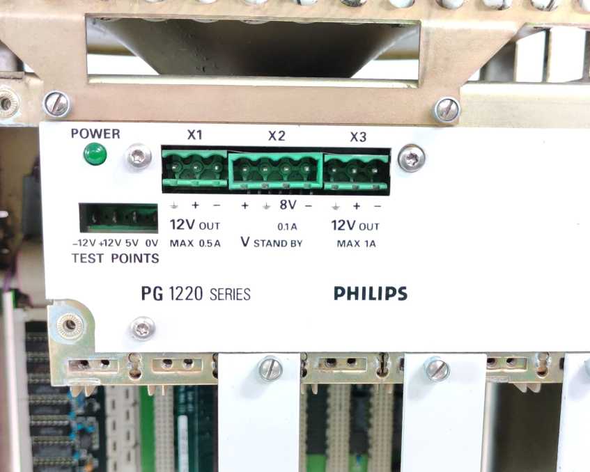 HEIDENHAIN 326982-01 Philips PG1220 Series Power Supply Rack