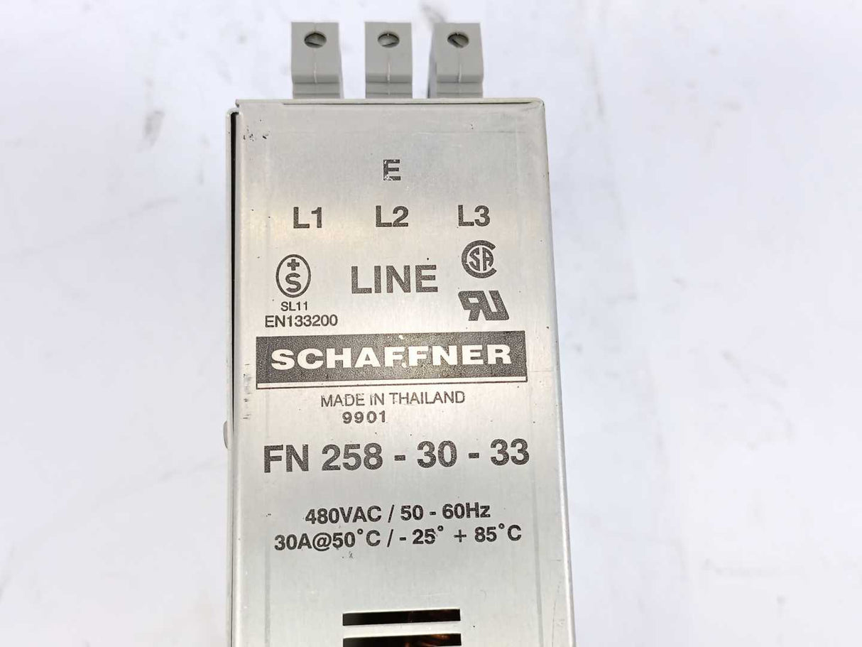 SCHAFFNER FN258-30-33 480VAC/50-60Hz