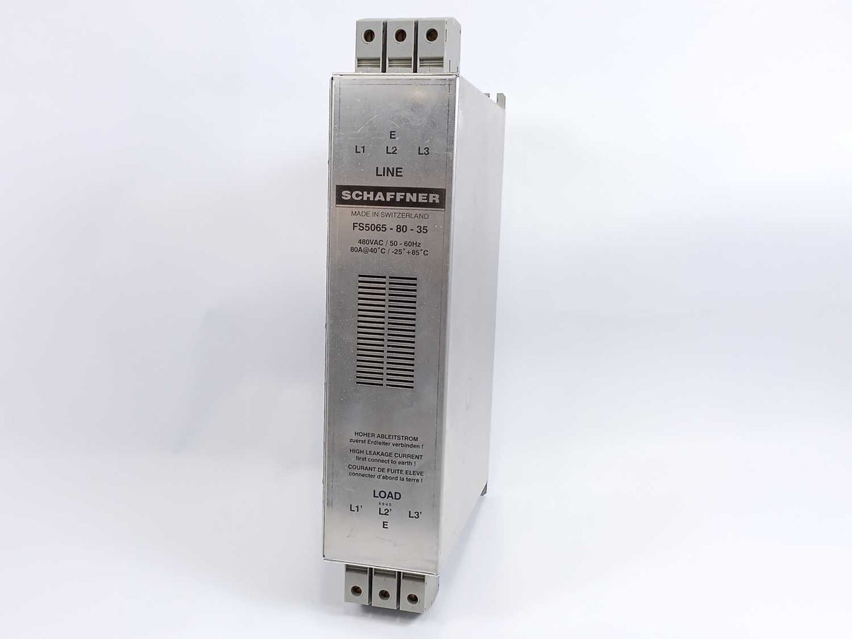 SCHAFFNER FN5065-110-35 Three-Phase EMC Filter 480VAC/50-60Hz