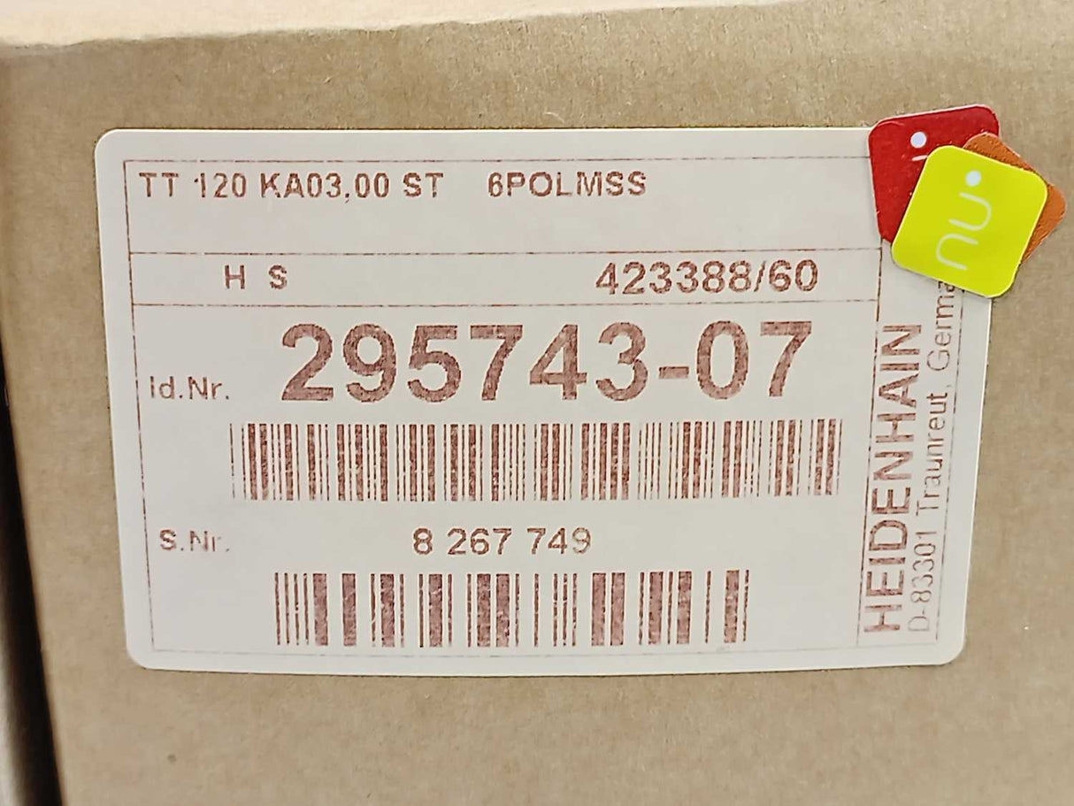 HEIDENHAIN 295743-07 TT 120 KA03,00 ST 6POLMSS Triggering 3d-Touch Probe