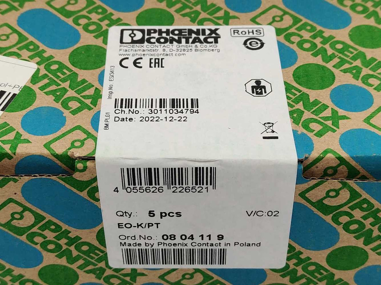 Phoenix Contact 0804119 EO-K/PT - Socket