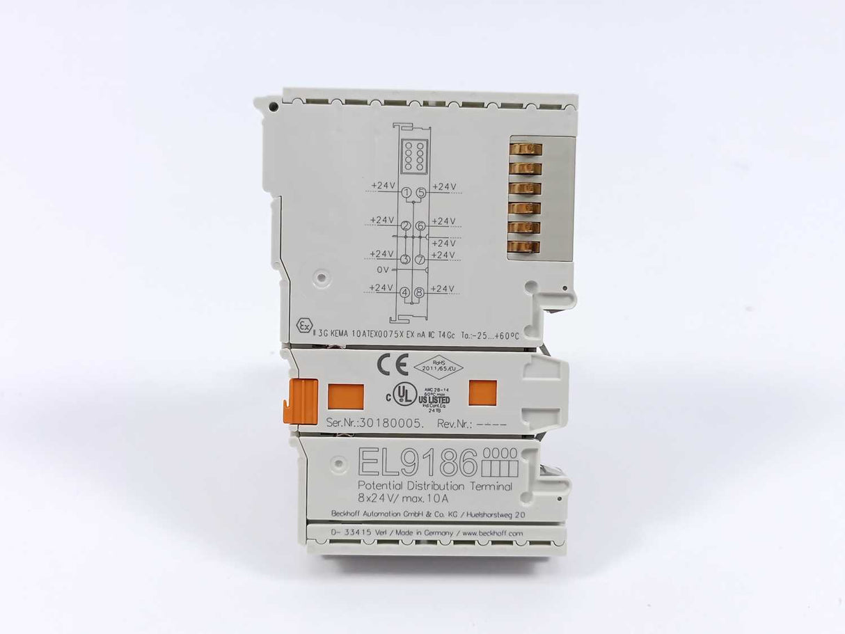 Beckhoff EL9186 Potential Distribution Terminal
