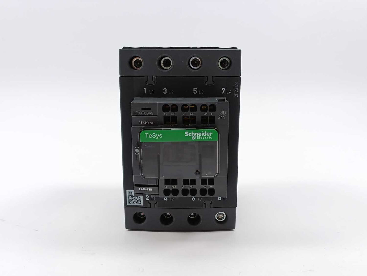Schneider / Telemecanique LC1DT60A3BD 4 Pole Contactor 440V 60A 24VDC Coil
