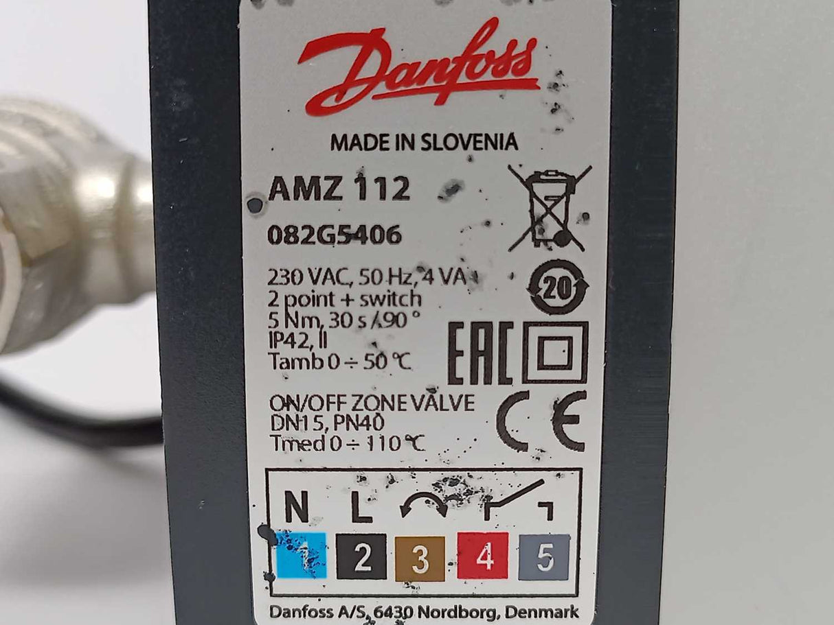 Danfoss 082G5406 AMZ 112 Actuator With Ball Valve