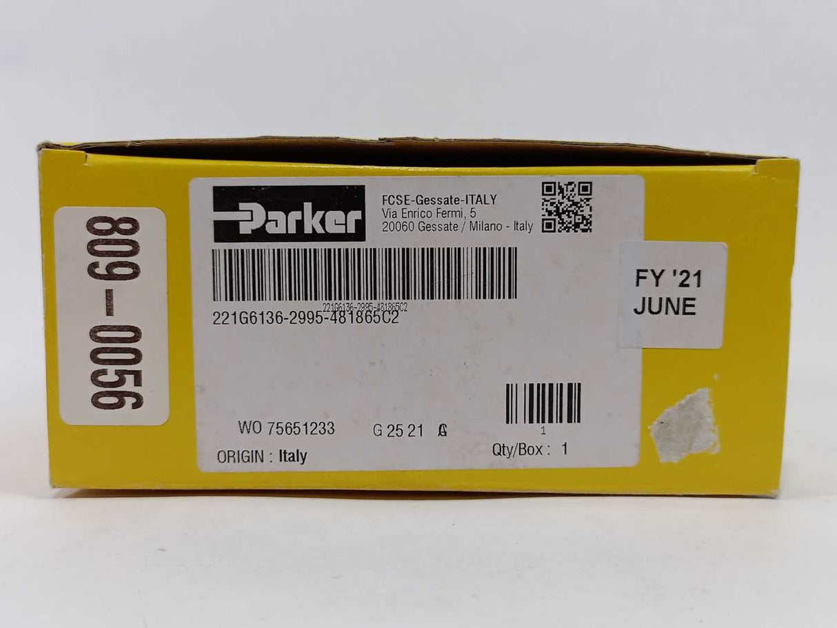 Parker 221G6136-2995-481865C2 2-Way Normally Closed, 1" Solenoid Valve