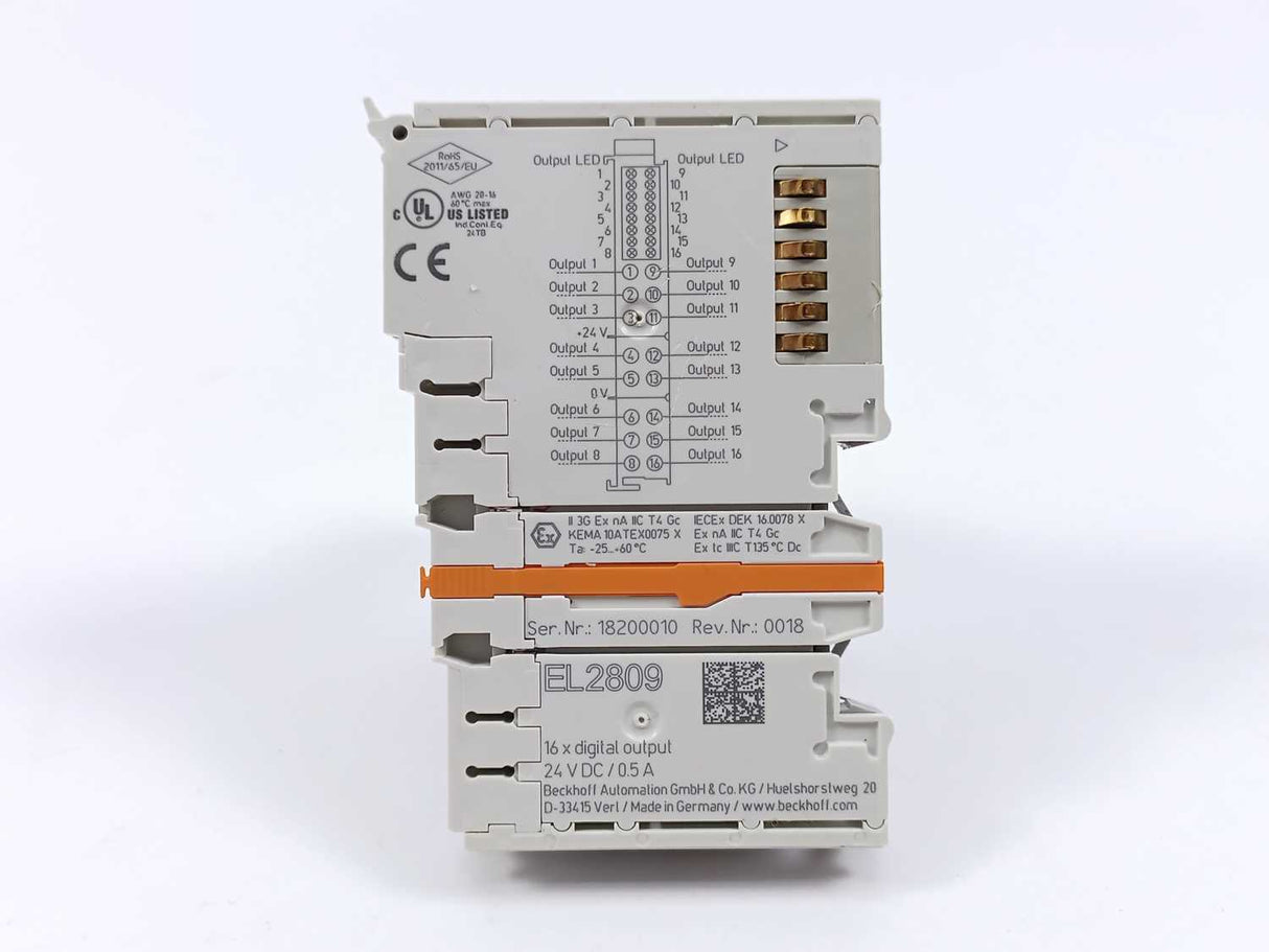 Beckhoff EL2809 16xDigital Output 24V DC, 0,5A