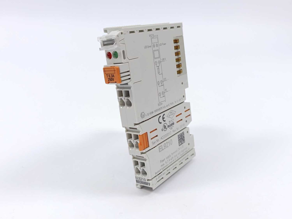 Beckhoff EL9210 Potential supply terminal, 24 V DC, with diagnostics and fuse