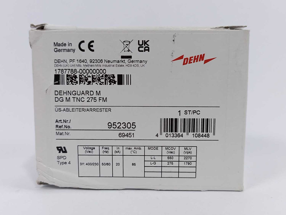 DEHN 952305 DEHNGUARD M, DG M TNC 275 FM, w. 3x 952010