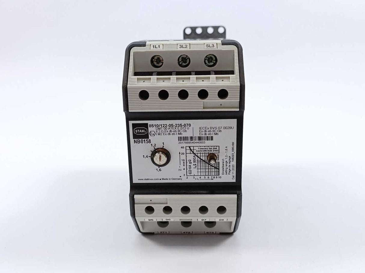 Stahl 217528 8510/122-05-235-070 Motor Protection Relay. Ex certified