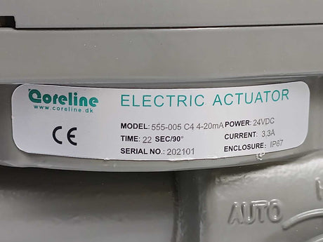Coreline 555-005 C4 4-20mA Electric Actuator + 32F/40R 1500PSI valve