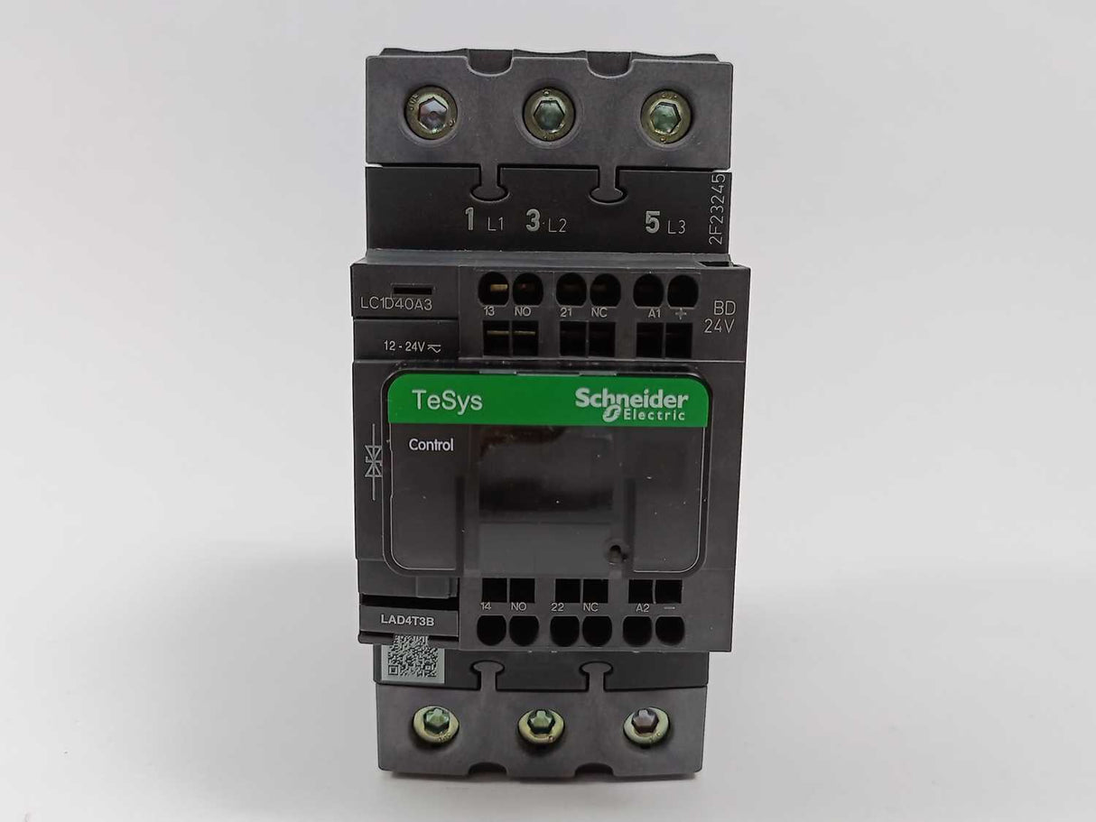 Schneider Electric LC1D40A3BD 3 Pole Contactor 440V-40A-24VDC coil