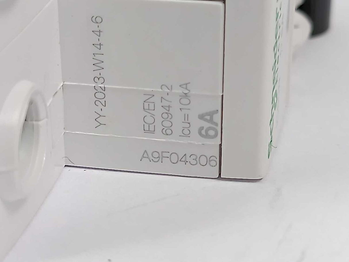 Schneider Electric A9F04306 Miniature Circuit Breaker 3P, 6A, C Curve. 4 pcs.