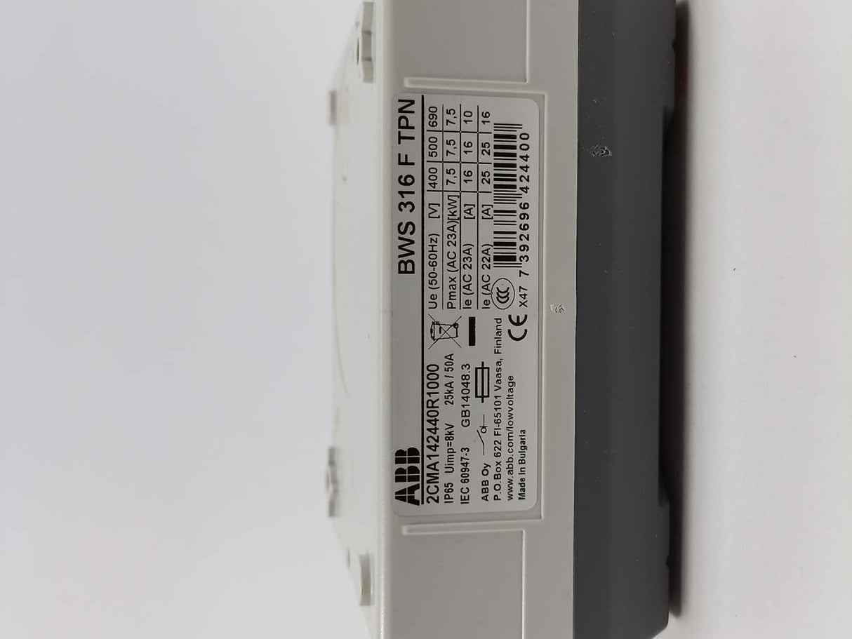 ABB 2CMA142440R1000 Safety switch BWS316FTPN