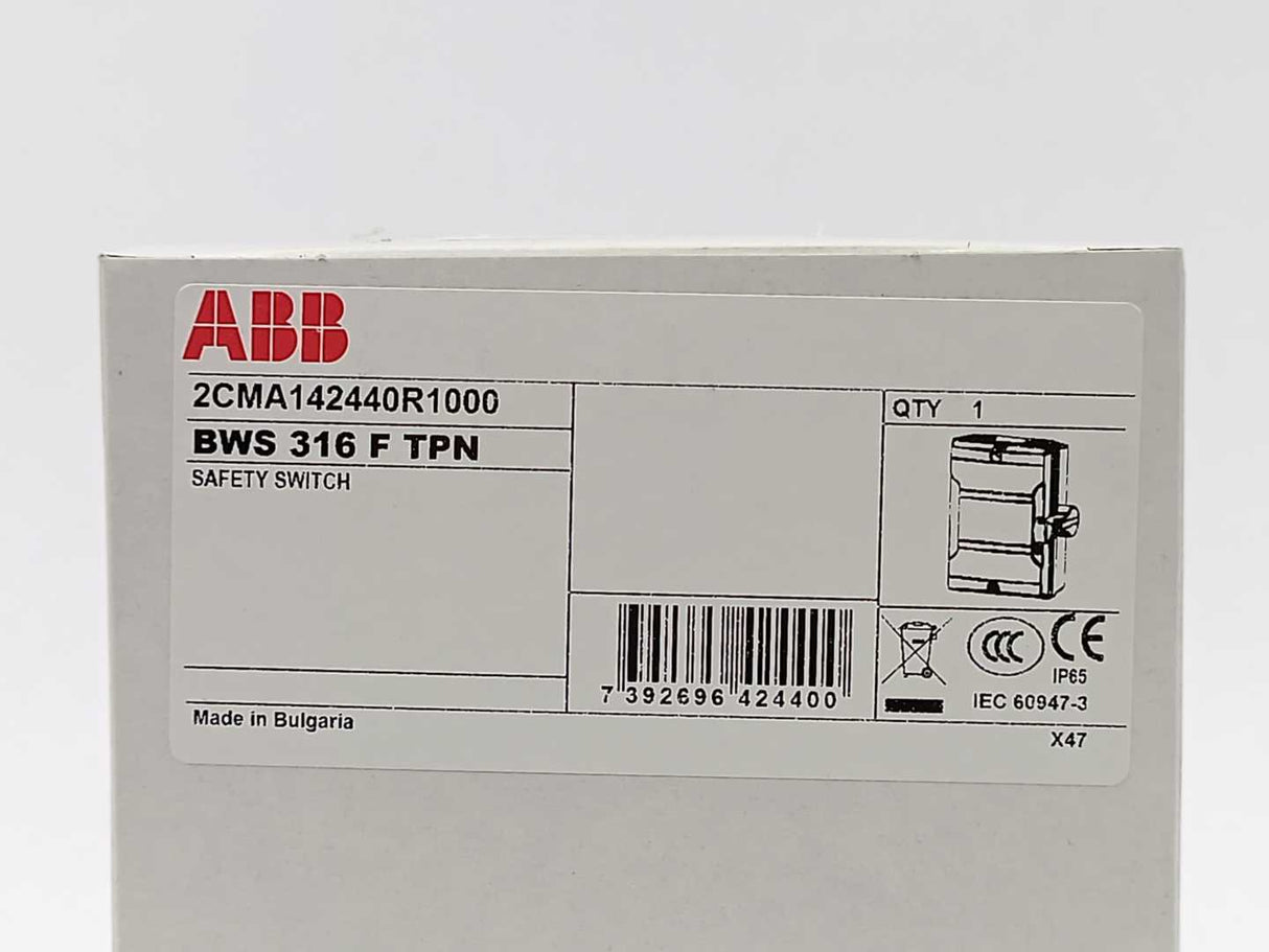 ABB 2CMA142440R1000 Safety switch BWS316FTPN