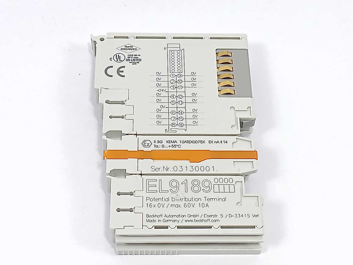 Beckhoff EL9189 Potential distribution terminal