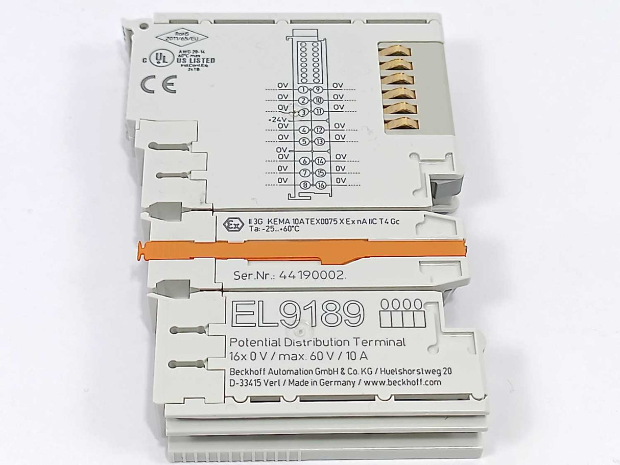 Beckhoff EL9189 Potential distribution terminal