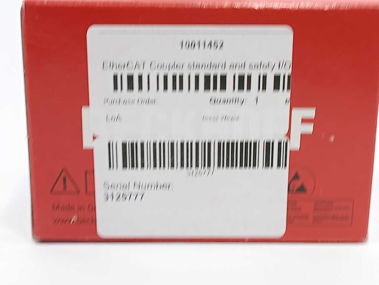 Beckhoff EK1914 EtherCAT Coupler w/ integrated digital standard and safety I/Os