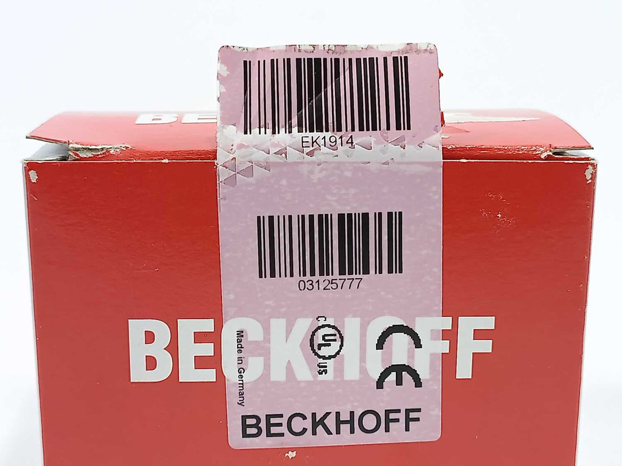 Beckhoff EK1914 EtherCAT Coupler w/ integrated digital standard and safety I/Os