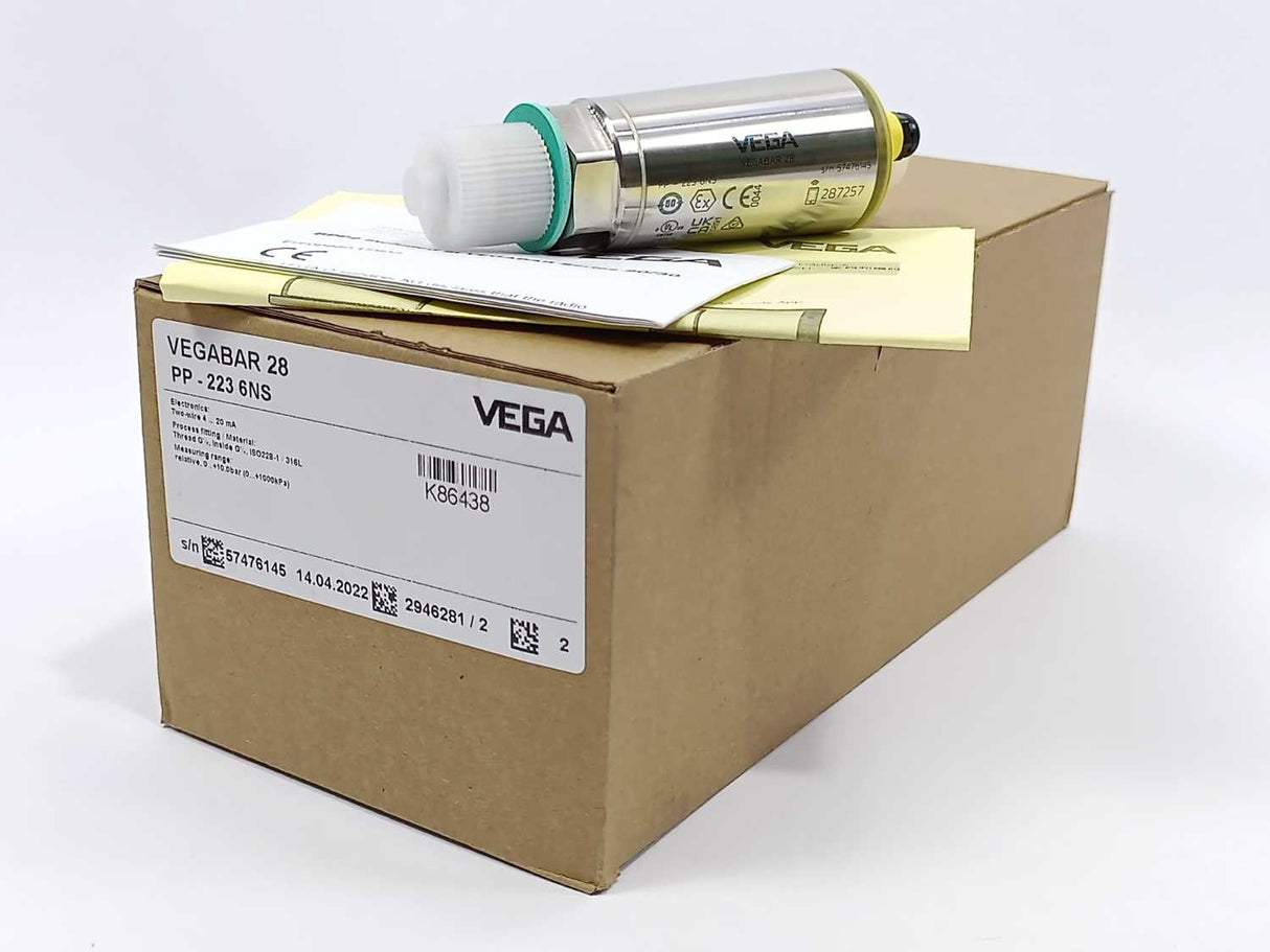 Vega VEGABAR 28 PP-223 6NS Pressure sensor 0...10Bar