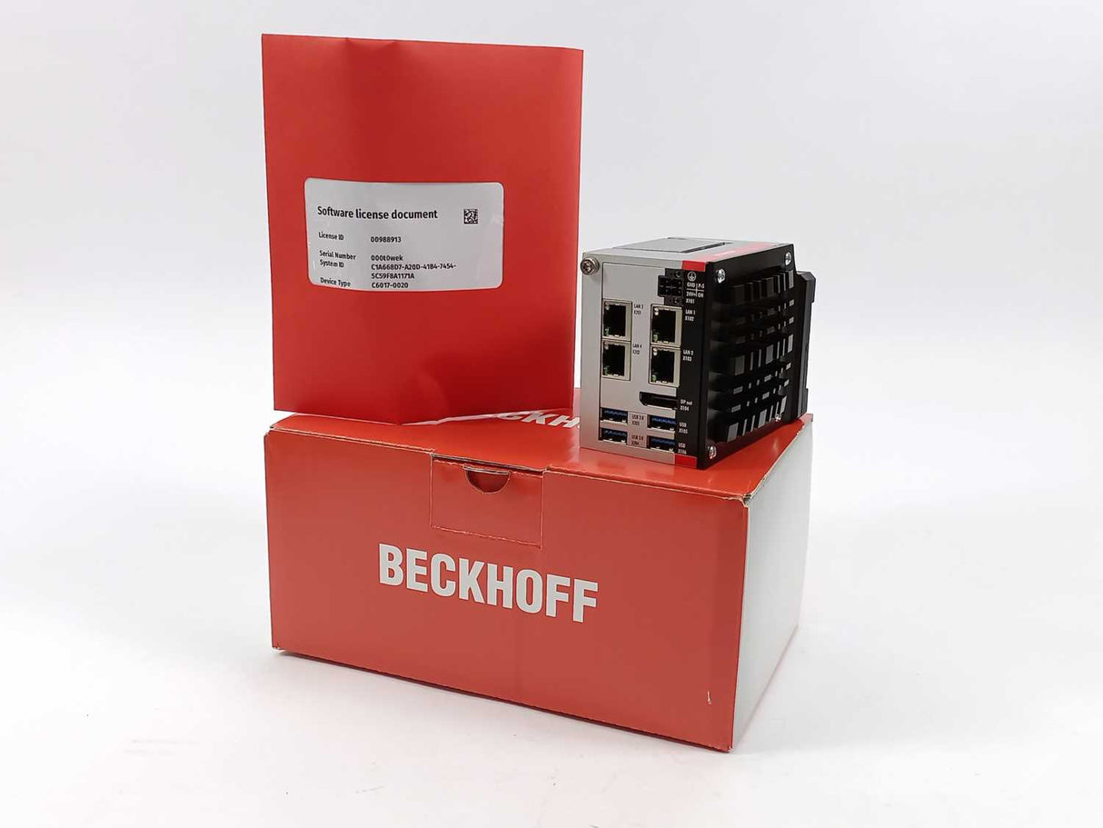 Beckhoff C6017-0020 Ultra-compact Industrial PC serial: 000t0wek