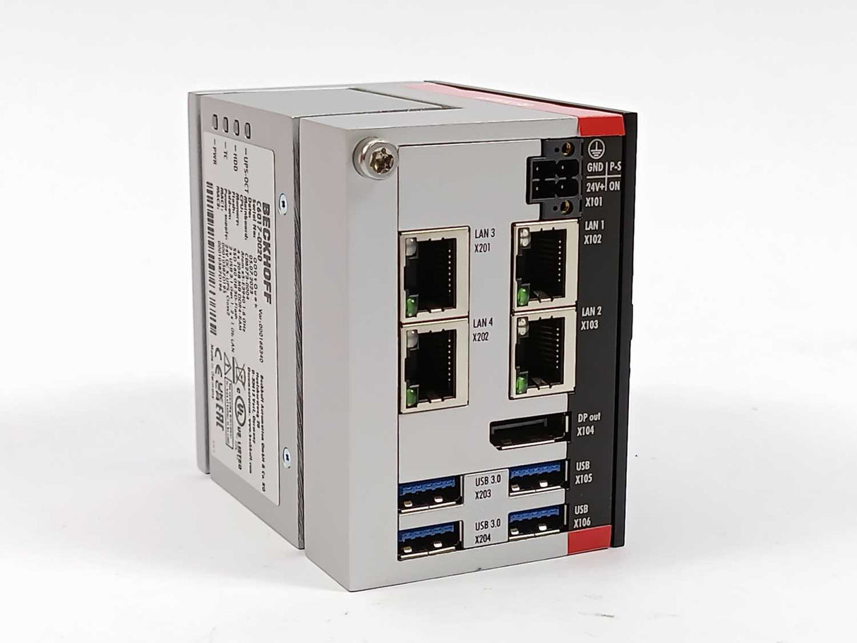 Beckhoff C6017-0020 Ultra-compact Industrial PC serial: 000t0wek