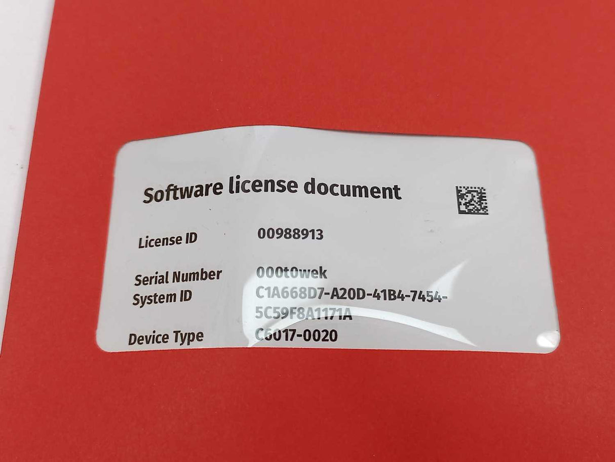 Beckhoff C6017-0020 Ultra-compact Industrial PC serial: 000t0wek