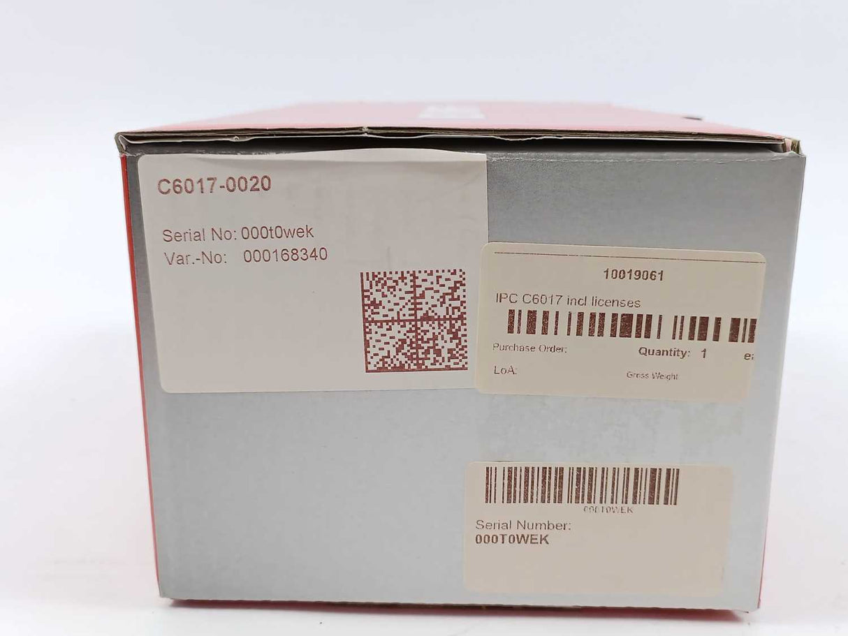Beckhoff C6017-0020 Ultra-compact Industrial PC serial: 000t0wek