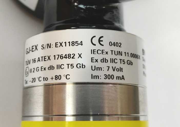 Geopal GJ-EX Gas Detector. Ex certified