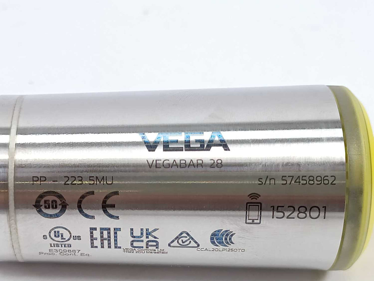 Vega VEGABAR 28 PP-223 5MU Pressure sensor 0...+60 bar