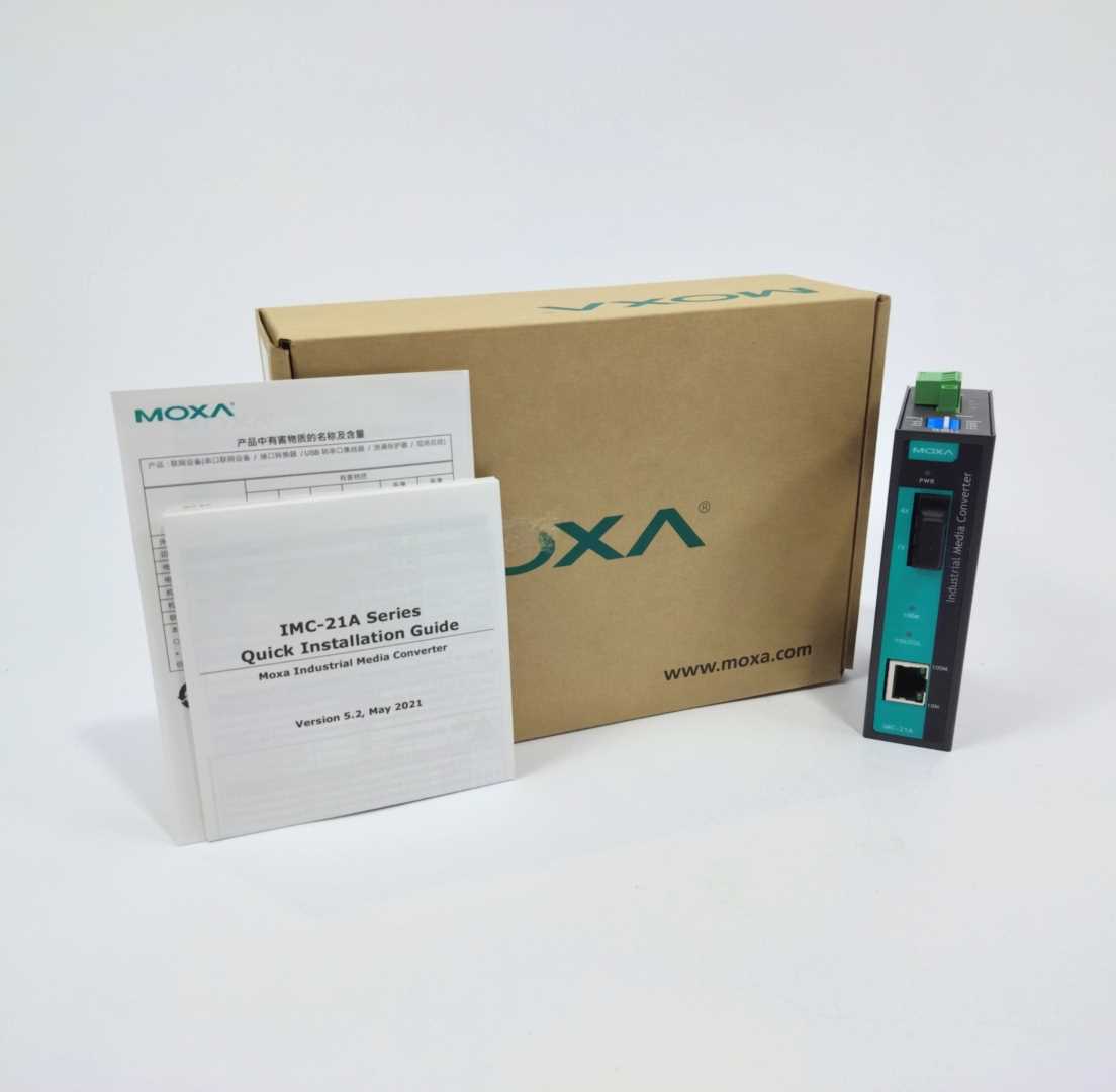 Moxa IMC-21A-M-SC Ethernet-to-Fiber Media Converters