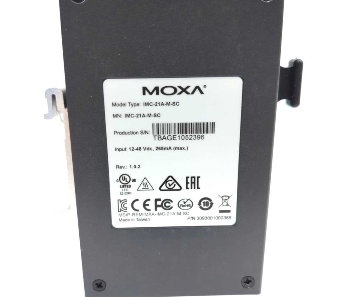 Moxa IMC-21A-M-SC Ethernet-to-Fiber Media Converters
