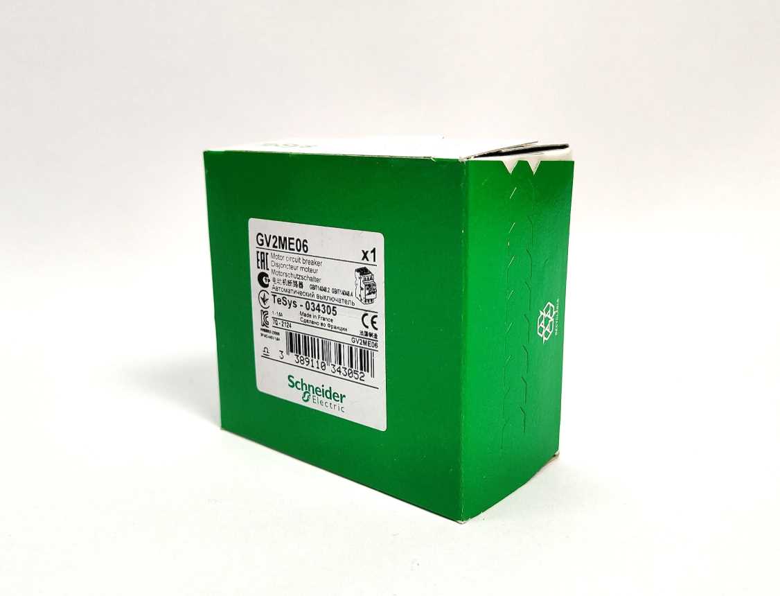 Schneider Electric GV2ME06 Motor Circuit Breaker 1-1,6A