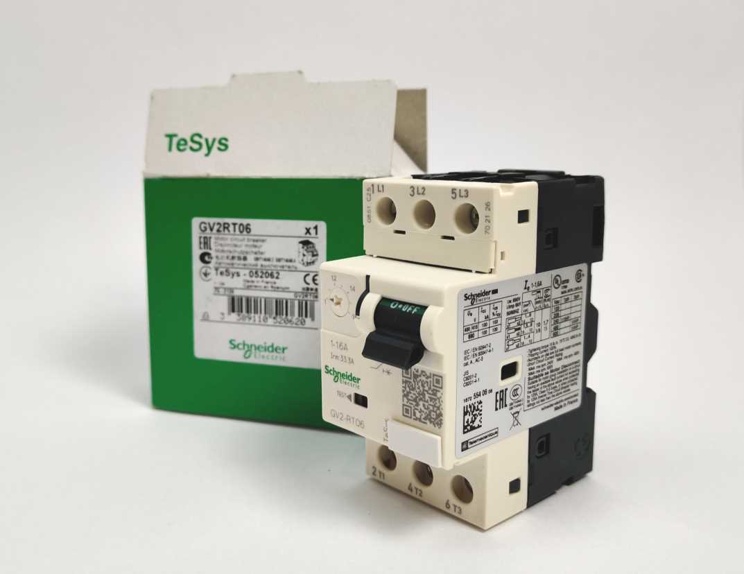 Schneider Electric GV2RT06 TeSys 052062 Motor circuit breaker
