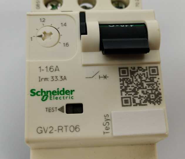 Schneider Electric GV2RT06 TeSys 052062 Motor circuit breaker