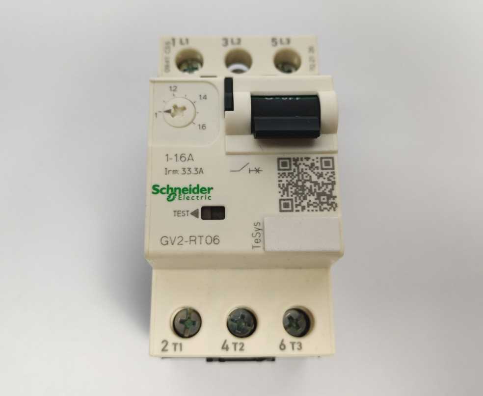 Schneider Electric GV2RT06 TeSys 052062 Motor circuit breaker