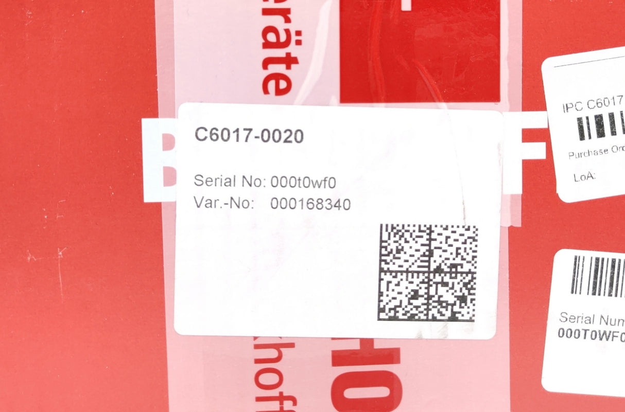 Beckhoff C6017-0020 Ultra-compact Industrial PC