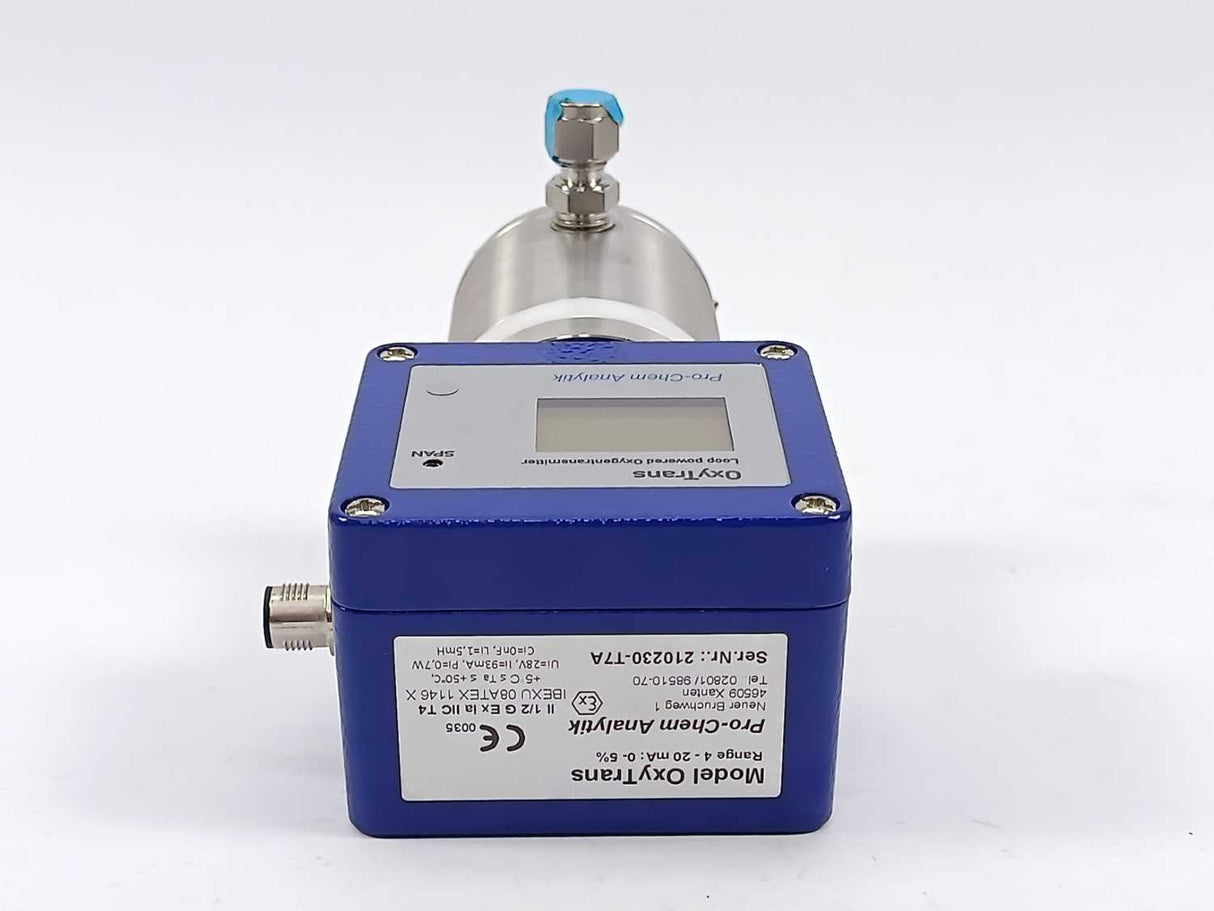 Pro-Chem Analytik Model OxyTrans Loop Powered Oxygentransmitter 0-5%