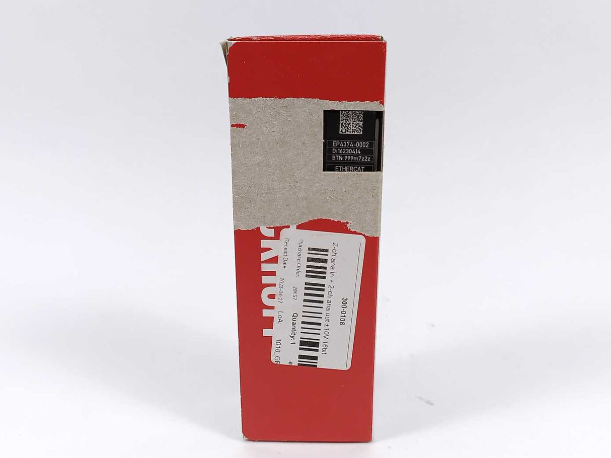 Beckhoff EP4374-0002 EtherCAT Box, analog 2 channel input & 2 channel output